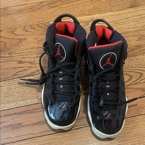 Jordan Kids Sneakers Black and Red